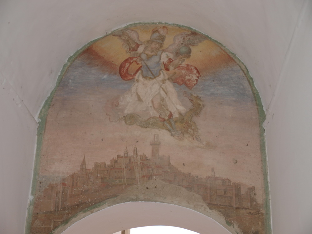 Zoccoli-Kloster, Fresco von Castiglion-Fiorentino mit San Michele